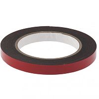 Лента клейкая двухсторонняя черная Matrix на вспененной основе, 19 мм х 5 метров картинка 